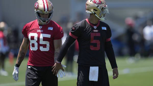 George Kittle sings Trey Lance's praises from 49ers OTAs: 'Trey looks significantly better'