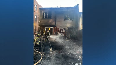 Firefighters battle intense fire at Dorchester duplex