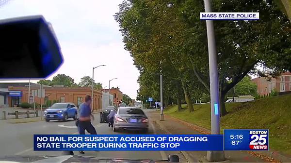 Suspect who allegedly dragged state trooper during traffic stop in Brockton held without bail