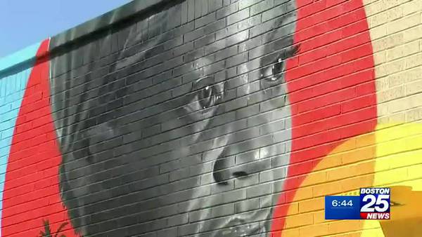 Roxbury man crafts mural dedicated to his family’s journey