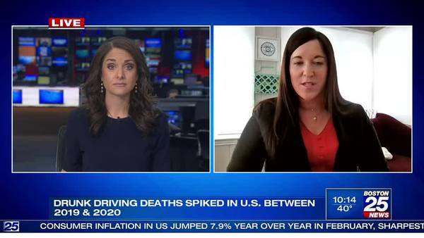 Drunk driving deaths spiking in U.S. between 2019 - 2022