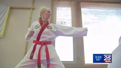 82-year-old Merrimack Valley grandmother trains for her 2nd black belt