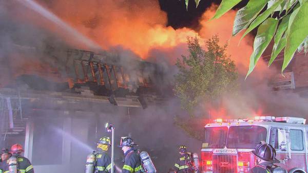 Firefighter hurt, businesses damaged after large restaurant fire in Brockton