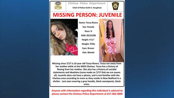 Missing ‘endangered’ New Bedford teen who fled from health center in Chelsea sought by police