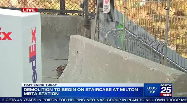 Staircase demolition set to begin at Milton MBTA station despite town pushback