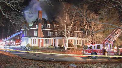 Photos: Whitinsville fire at historic manor 