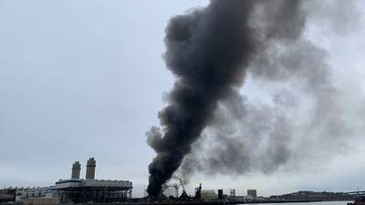 Photos: Large fire at scrap yard in Everett; smoke seen for miles