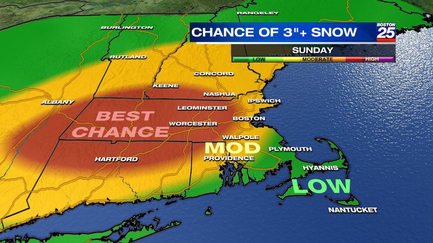 周末将有东北风暴，准备好雪橇：预计将给马萨诸塞州带来可以用犁铲的大雪。