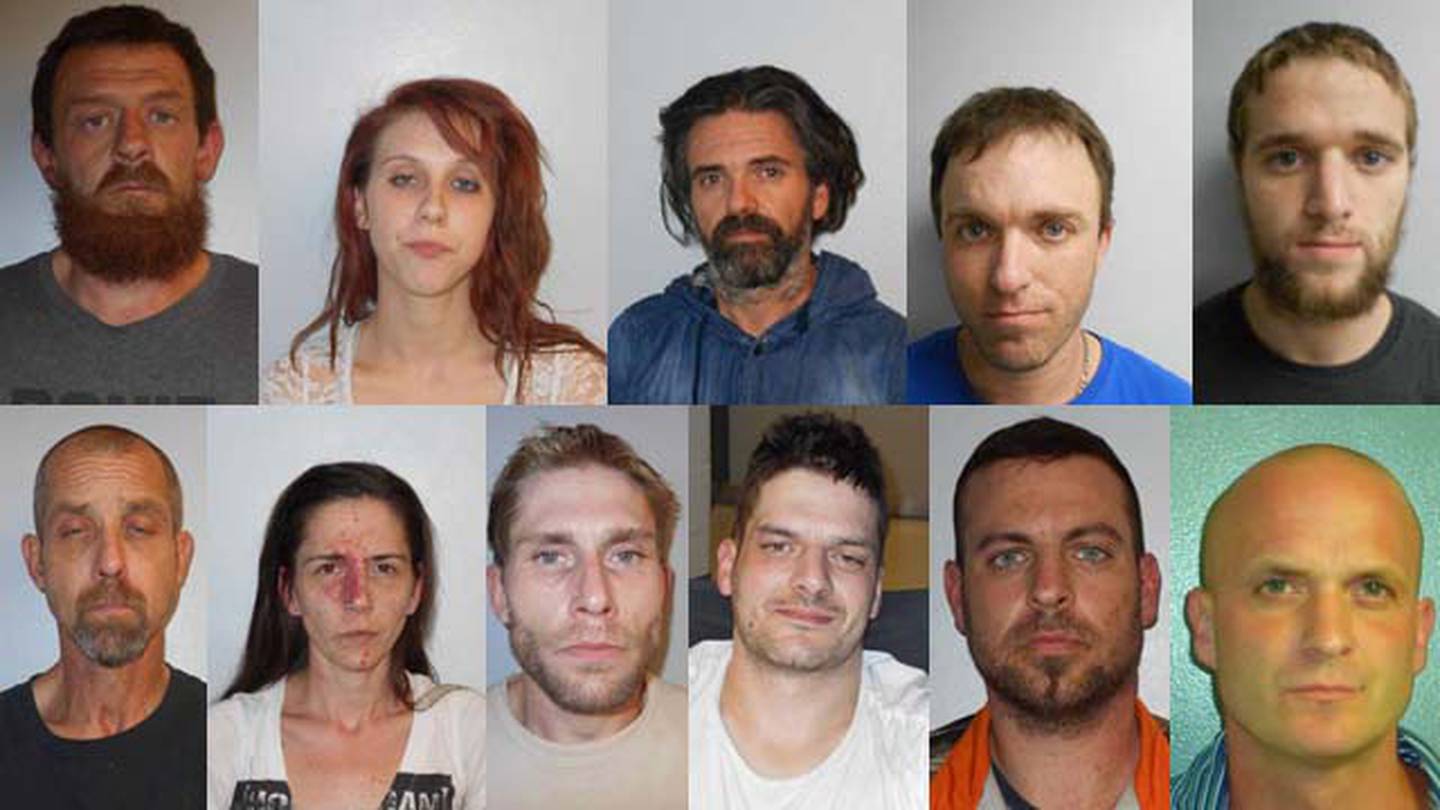 PHOTOS 10 arrested in NH Meth sweep; 1 suspect still sought by police