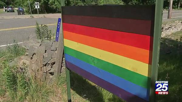 Pride flag stolen, sign urinated on in separate disturbing acts