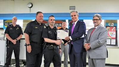 Fitchburg police officer honored for saving choking girl