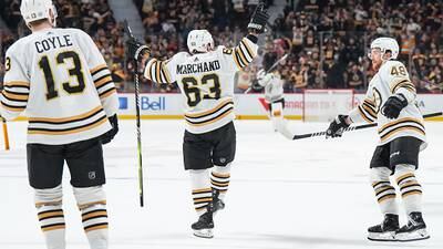 Brad Marchand scores in overtime as Bruins beat Senators 3-2
