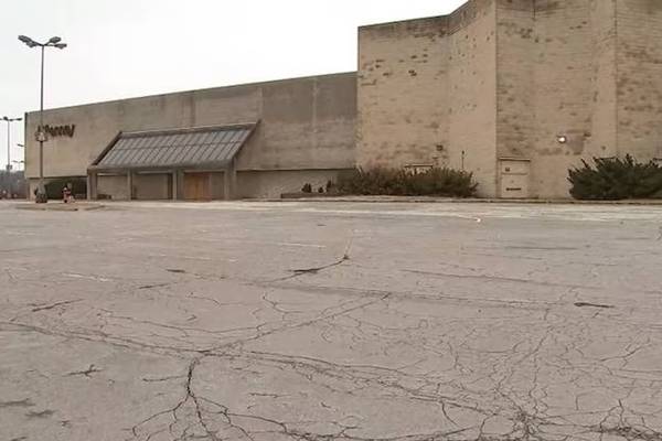Teen hospitalized after falling through roof of abandoned mall