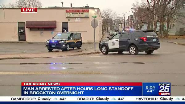 2 men arrested, weapons & drugs seized after hours-long standoff in Brockton