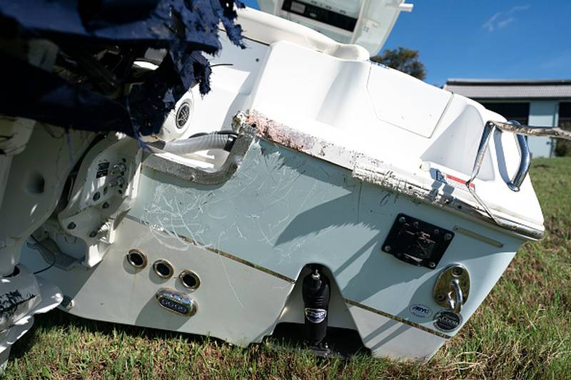 Damage left behind after Hurricane Milton