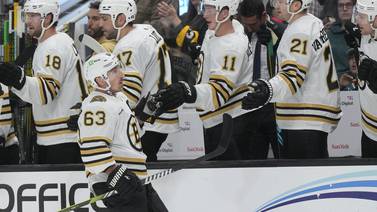 Swayman rebounds with a shutout as the Bruins blank the Sharks 3-0 to stop their 3-game skid