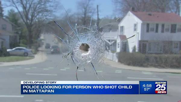 Stray bullet pierces window of Boston home, strikes boy in living room