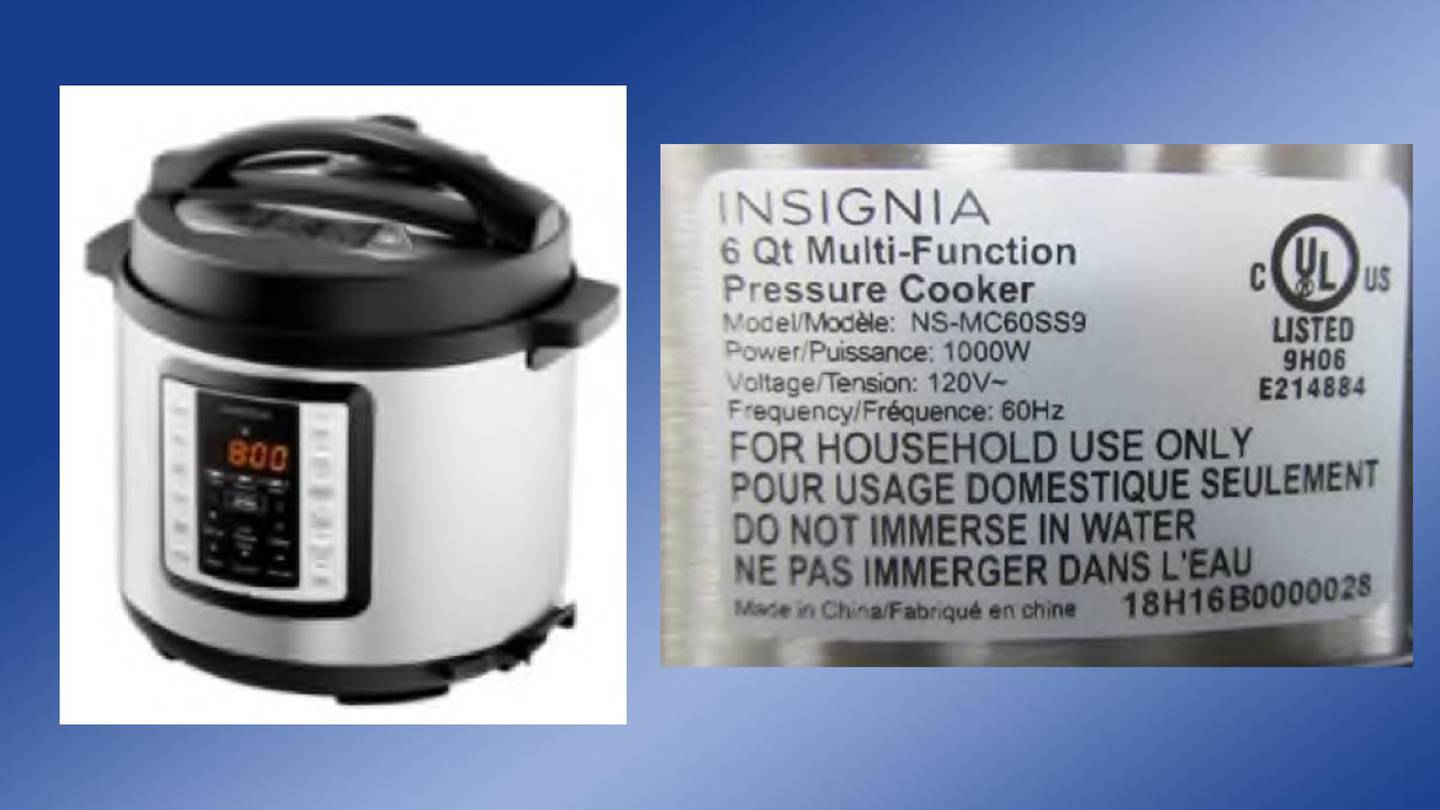 Best Buy Recalls Insignia™ Pressure Cookers Due to Burn Hazard