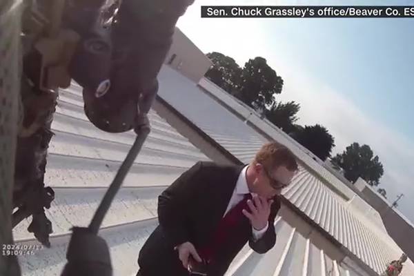 Trump assassination attempt: Sniper body camera video shows moments after shots fired
