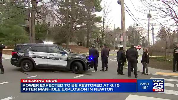 Manhole explosion leaves thousands in Newton without power