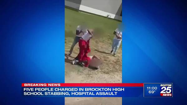 3 students hospitalized, 5 others arrested after stabbing outside Brockton High School and hospital 