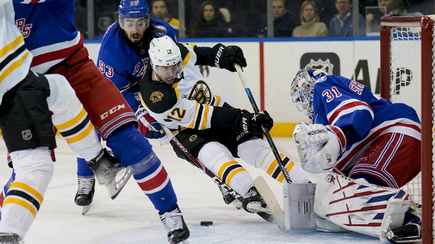 Miller scores in 9th round of SO, Rangers beat Bruins 21 Boston 25 News