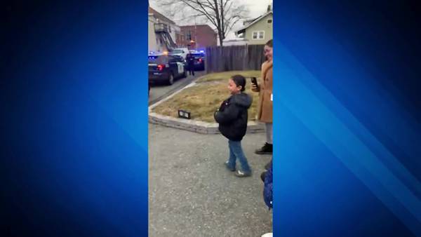 7-year-old gets big birthday surprise from Brockton Police Officers