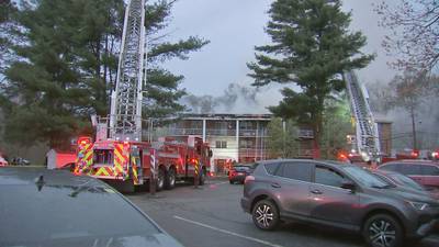 Massive fire destroys apartment building in Randolph displacing nearly 80 residents 