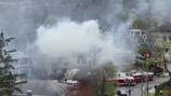 Fire breaks out at historic mansion undergoing renovations in Newton