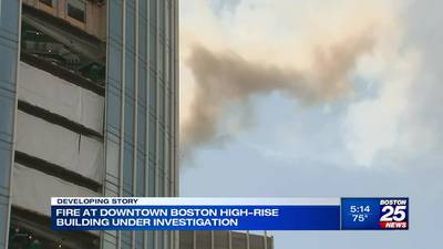 Hundreds evacuated as fire strikes Boston high-rise 