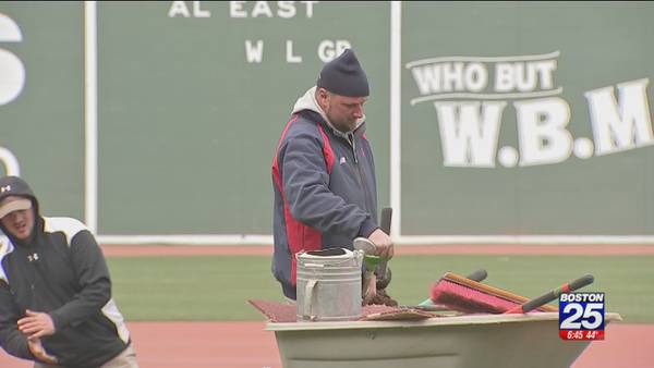 Lawn tips from Fenway Park groundskeeper as they prepare for home opener