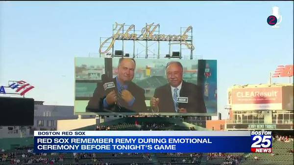 Late Red Sox Hall of Famer and broadcaster Jerry Remy honored at Fenway Park