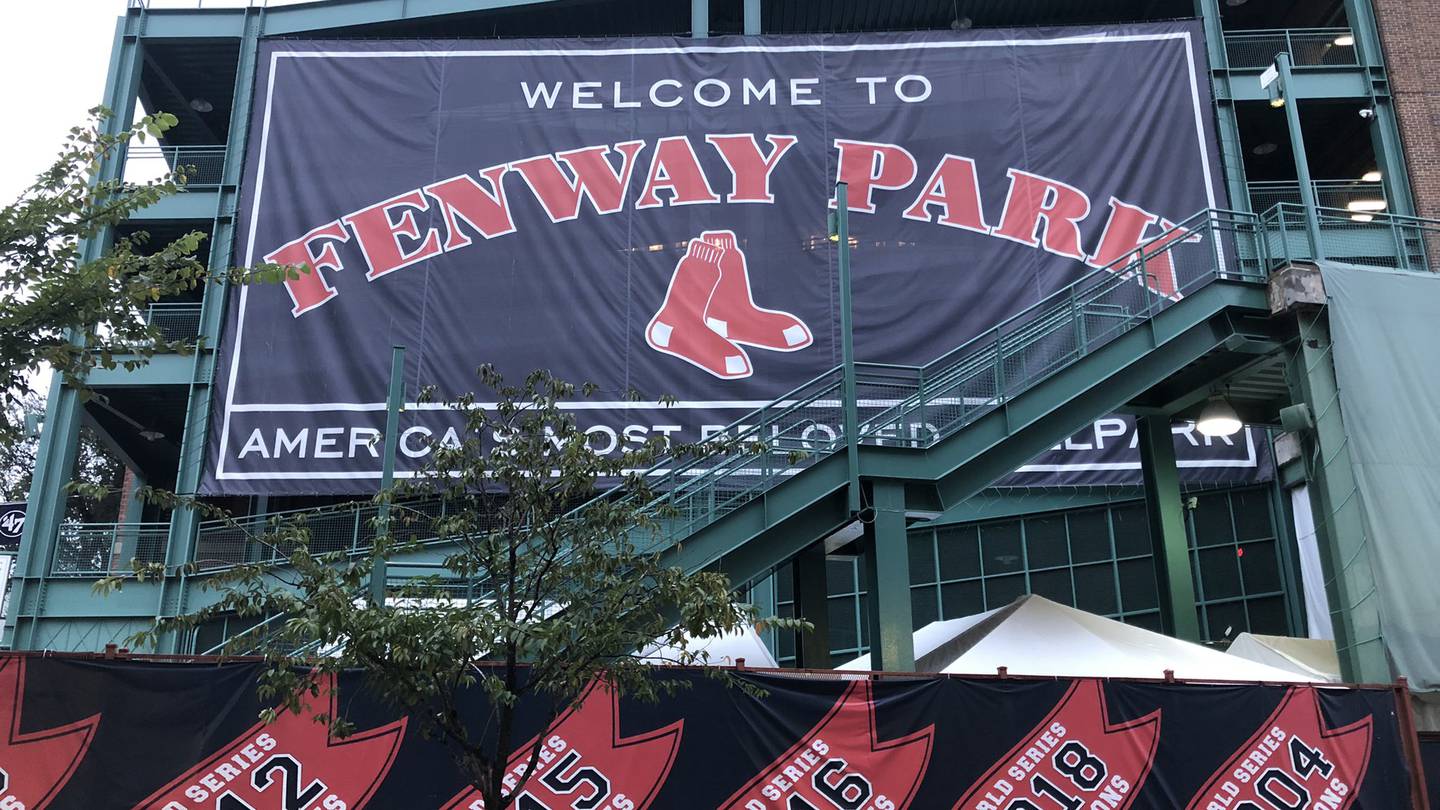 Fans find Red Sox division championship banner on city street