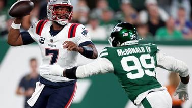 Patriots coach Jerod Mayo says Jacoby Brissett still starting QB