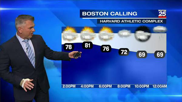 Boston 25 News Thursday late night forecast