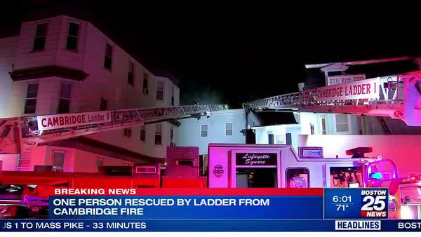 Resident and firefighter injured following a triple-decker fire in Cambridge 
