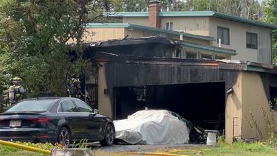 Photos: Explosions destroy Gloucester garage