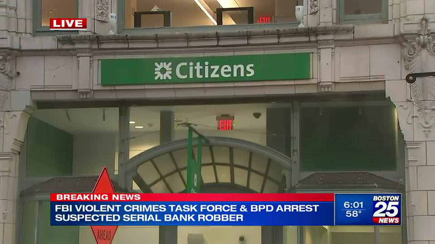 Serial Boston bank robber gets 4 1/2 years in federal prison
