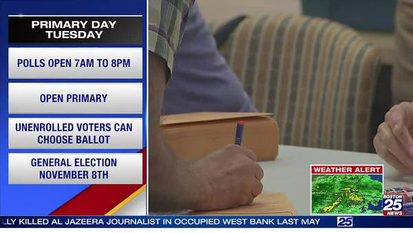 Voters to contend with rain on Primary Election Day