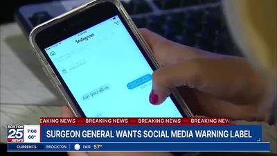 Surgeon general demands social media warning labels, like those on cigarette boxes