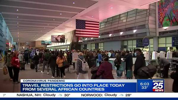 Flight from South Africa diverted to Boston as travel ban takes effect