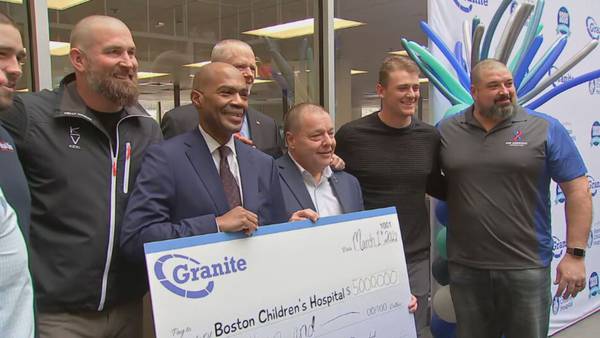 Gov. Charlie Baker and Patriots QB Mac Jones were among those attending the annual "Saving by Shaving" fundraiser for pediatric research and treatments at Boston Children's Hospital