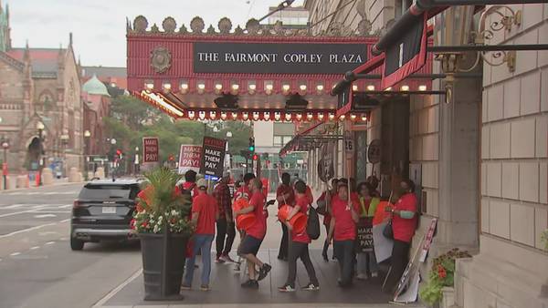 Hundreds of Boston hotel workers go on strike after months of contract negotiations 