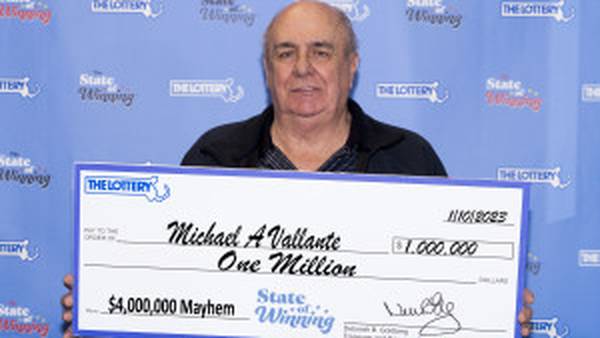 Dracut man to pay off mortgage, buy car after winning $1M prize on $10 scratch ticket