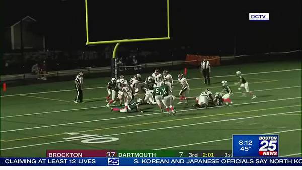 Mckenzie Quinn becomes first female to score touchdown in Brockton H.S. varsity football history