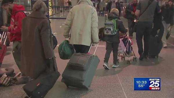 Busiest air travel day of the year arrives at Logan Airport as people return home after Thanksgiving