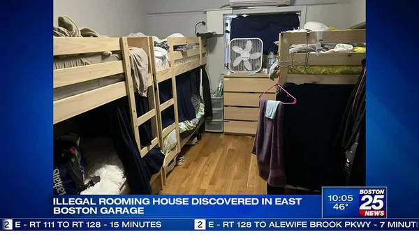 East Boston garage illegally turned into two-bedroom apartment with 19 occupants 