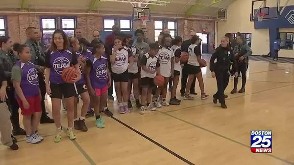 Girls basketball league honoring fallen trooper tips off in Brockton