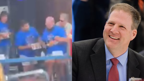 New Hampshire Gov. Chris Sununu helps save man choking on lobster roll at seafood festival contest