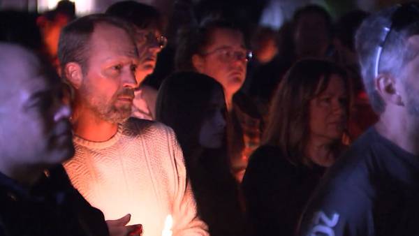 Hundreds gather in first of many vigils to honor the victims of the Maine mass shootings